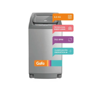 Lavarropas Gafa Digifit 6.5kg 750rpm Gris