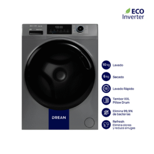 Lavasecarropas Drean 10KG 1400RPM Inverter Gris LSCDR1006SG0