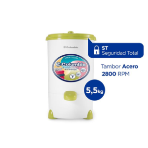 Secarropas Columbia 5,5 Kg 2800RPM Linea Colors HTS5504