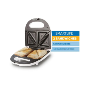Sandwichera Smartlife Antiadherente 700W Blanca SW3383