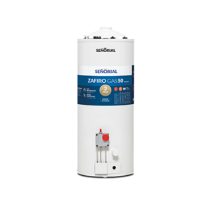 Termotanque a Gas Señorial 50L Zafiro Conexion Inferior y Superior TSZP-50
