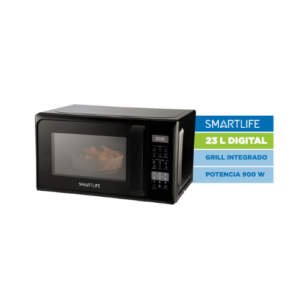 Microondas Smartlife Digital 23L c/Grill Negro MWO23MDGB