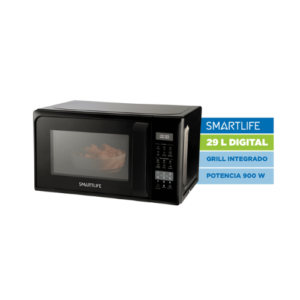 Microondas Smartlife Digital 29L c/Grill Negro MWO29MDGB